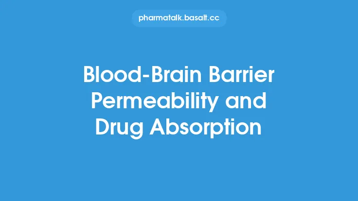 Blood-Brain Barrier Permeability and Drug Absorption Thumbnail
