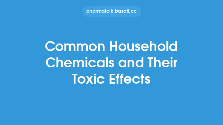 Common Household Chemicals and Their Toxic Effects Thumbnail