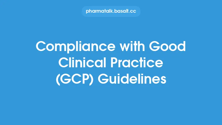 Compliance with Good Clinical Practice (GCP) Guidelines Thumbnail