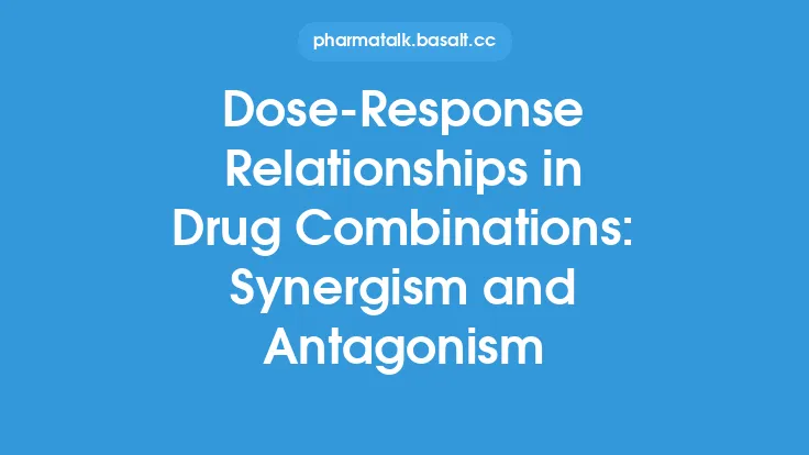 Dose-Response Relationships in Drug Combinations: Synergism and Antagonism Thumbnail