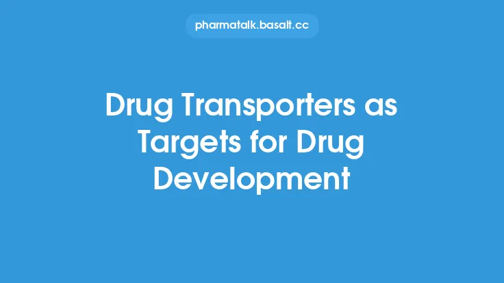 Drug Transporters as Targets for Drug Development Thumbnail