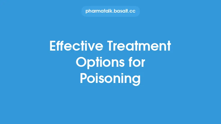Effective Treatment Options for Poisoning Thumbnail