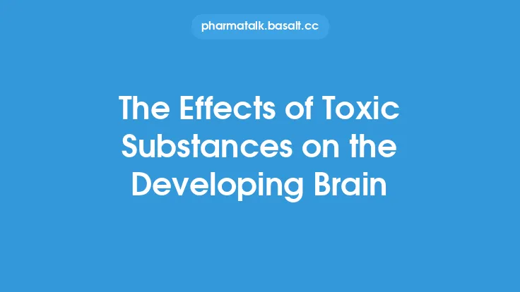 The Effects of Toxic Substances on the Developing Brain Thumbnail