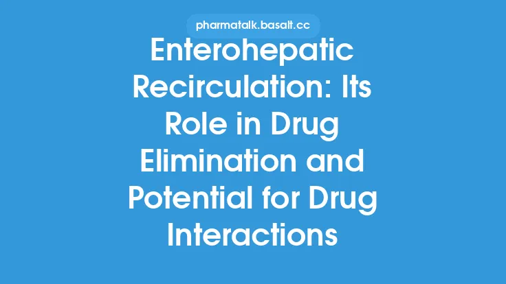 Enterohepatic Recirculation: Its Role in Drug Elimination and Potential for Drug Interactions Thumbnail