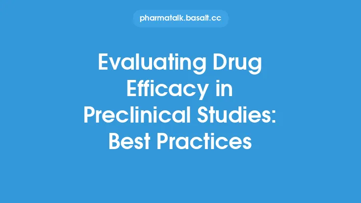 Evaluating Drug Efficacy in Preclinical Studies: Best Practices Thumbnail