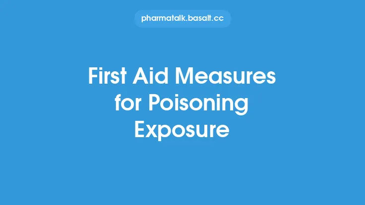 First Aid Measures for Poisoning Exposure Thumbnail