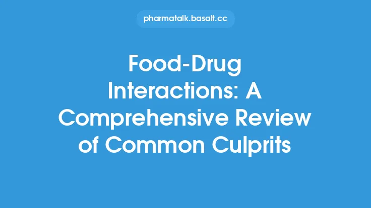 Food-Drug Interactions: A Comprehensive Review of Common Culprits Thumbnail