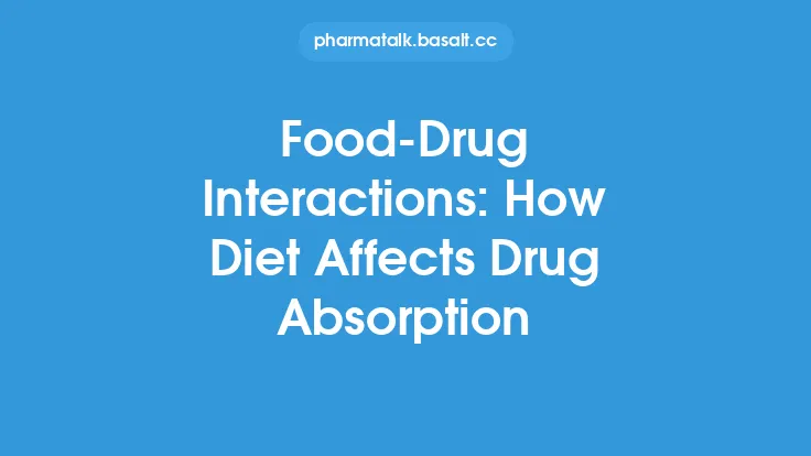 Food-Drug Interactions: How Diet Affects Drug Absorption Thumbnail