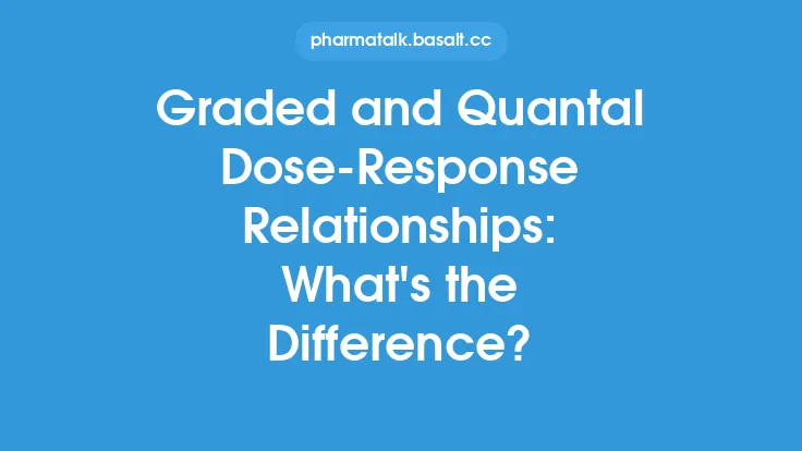 Graded and Quantal Dose-Response Relationships: What