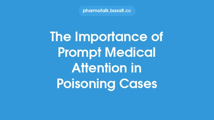The Importance of Prompt Medical Attention in Poisoning Cases Thumbnail