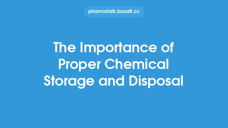 The Importance of Proper Chemical Storage and Disposal Thumbnail