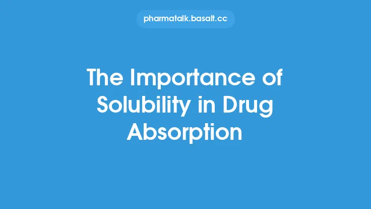 The Importance of Solubility in Drug Absorption Thumbnail