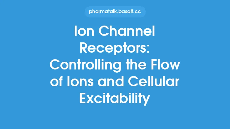 Ion Channel Receptors: Controlling the Flow of Ions and Cellular Excitability Thumbnail