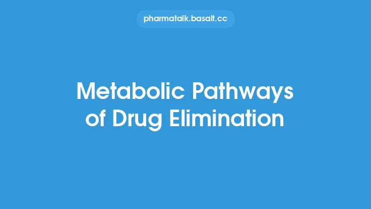 Metabolic Pathways of Drug Elimination Thumbnail