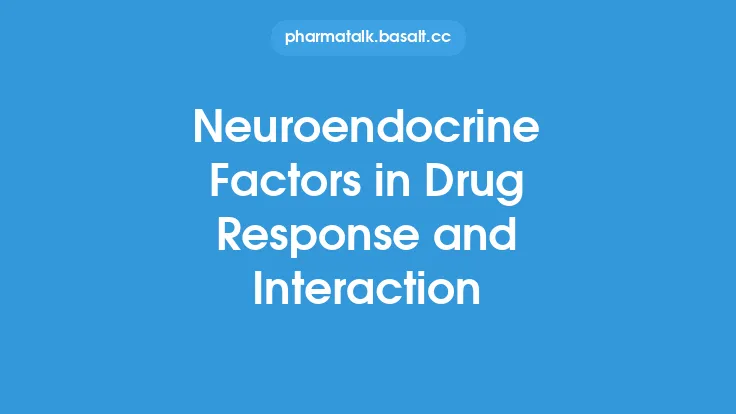 Neuroendocrine Factors in Drug Response and Interaction Thumbnail