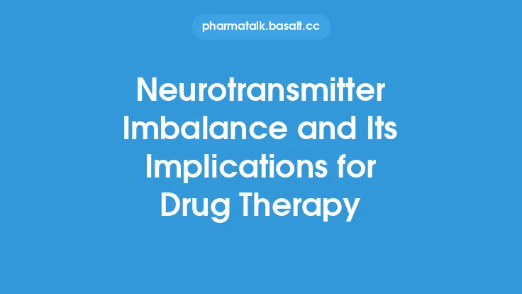 Neurotransmitter Imbalance and Its Implications for Drug Therapy Thumbnail