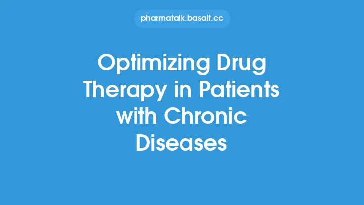 Optimizing Drug Therapy in Patients with Chronic Diseases Thumbnail