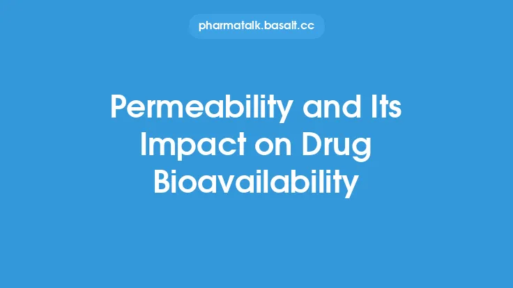 Permeability and Its Impact on Drug Bioavailability Thumbnail
