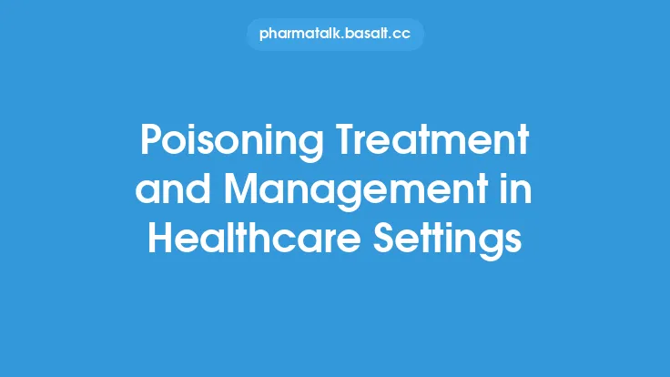 Poisoning Treatment and Management in Healthcare Settings Thumbnail