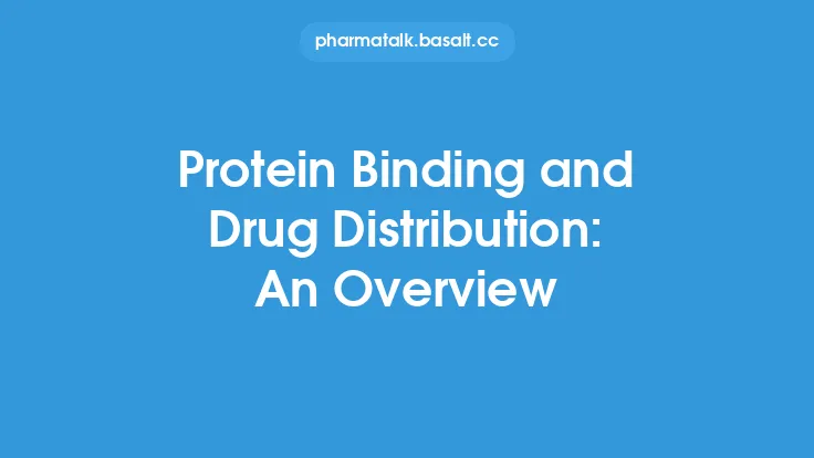 Protein Binding and Drug Distribution: An Overview Thumbnail