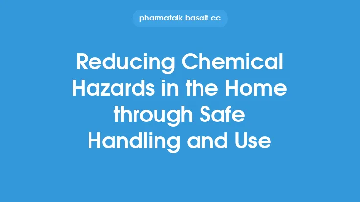 Reducing Chemical Hazards in the Home through Safe Handling and Use Thumbnail