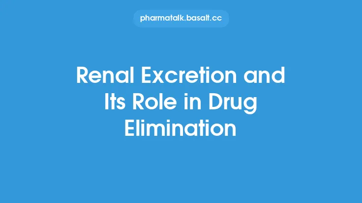 Renal Excretion and Its Role in Drug Elimination Thumbnail