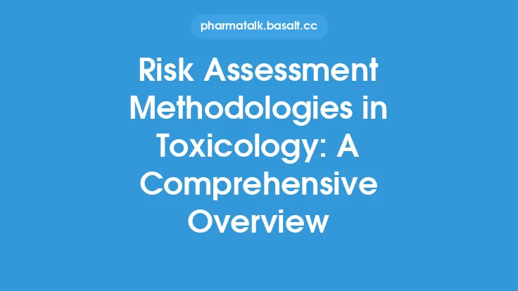 Risk Assessment Methodologies in Toxicology: A Comprehensive Overview Thumbnail
