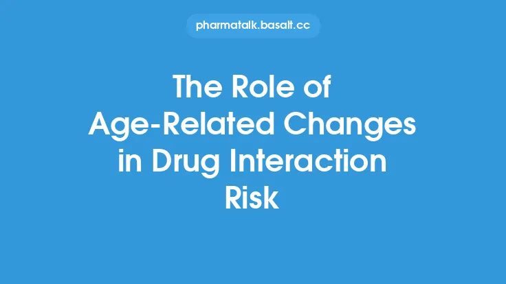 The Role of Age-Related Changes in Drug Interaction Risk Thumbnail