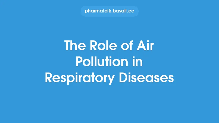 The Role of Air Pollution in Respiratory Diseases Thumbnail