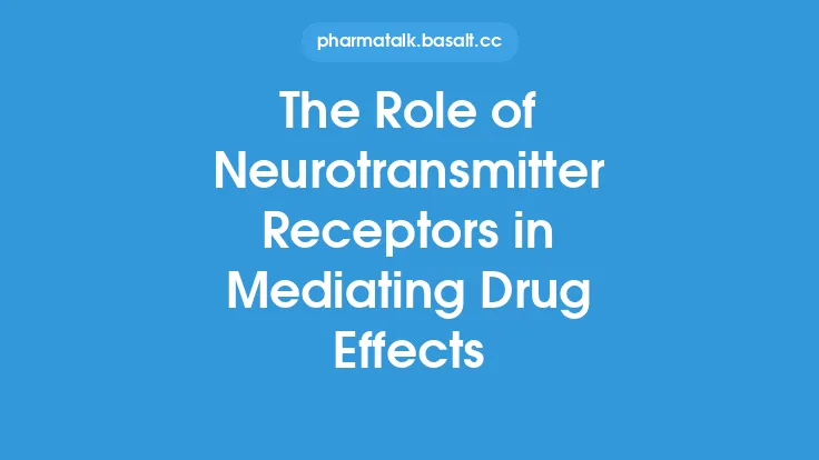 The Role of Neurotransmitter Receptors in Mediating Drug Effects Thumbnail