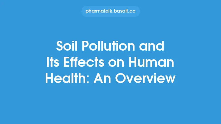 Soil Pollution and Its Effects on Human Health: An Overview Thumbnail