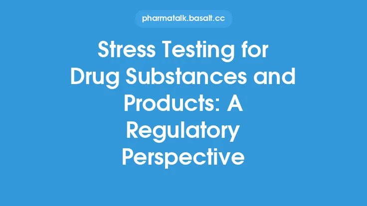 Stress Testing for Drug Substances and Products: A Regulatory Perspective Thumbnail