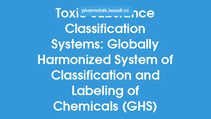 Toxic Substance Classification Systems: Globally Harmonized System of Classification and Labeling of Chemicals (GHS) Thumbnail