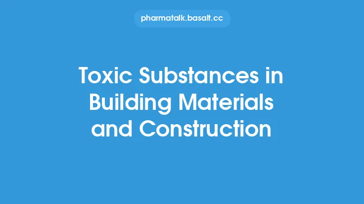 Toxic Substances in Building Materials and Construction Thumbnail